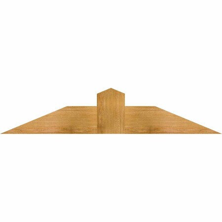 Ekena Millwork Portland Rough Sawn Timber Gable Bracket, Western Red Cedar, 48"W x 10"H x 4"D x 6"F, 5/12 Pitch GBW048X10X0406POR00RWR
